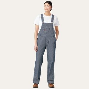 Dickies Hickory Pinstripe Denim Conductor Bib Overalls